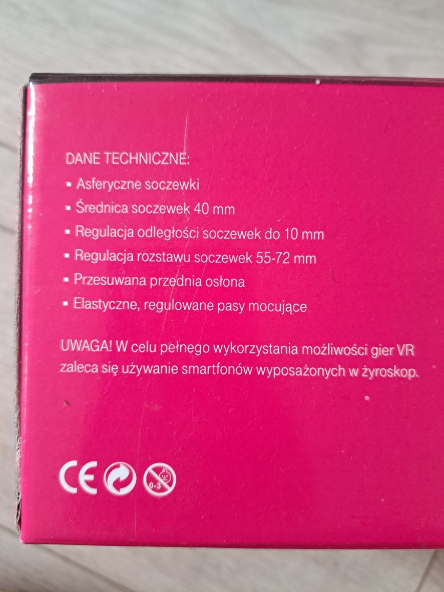 Zestaw VR 3D dla smartfonów Nowy !