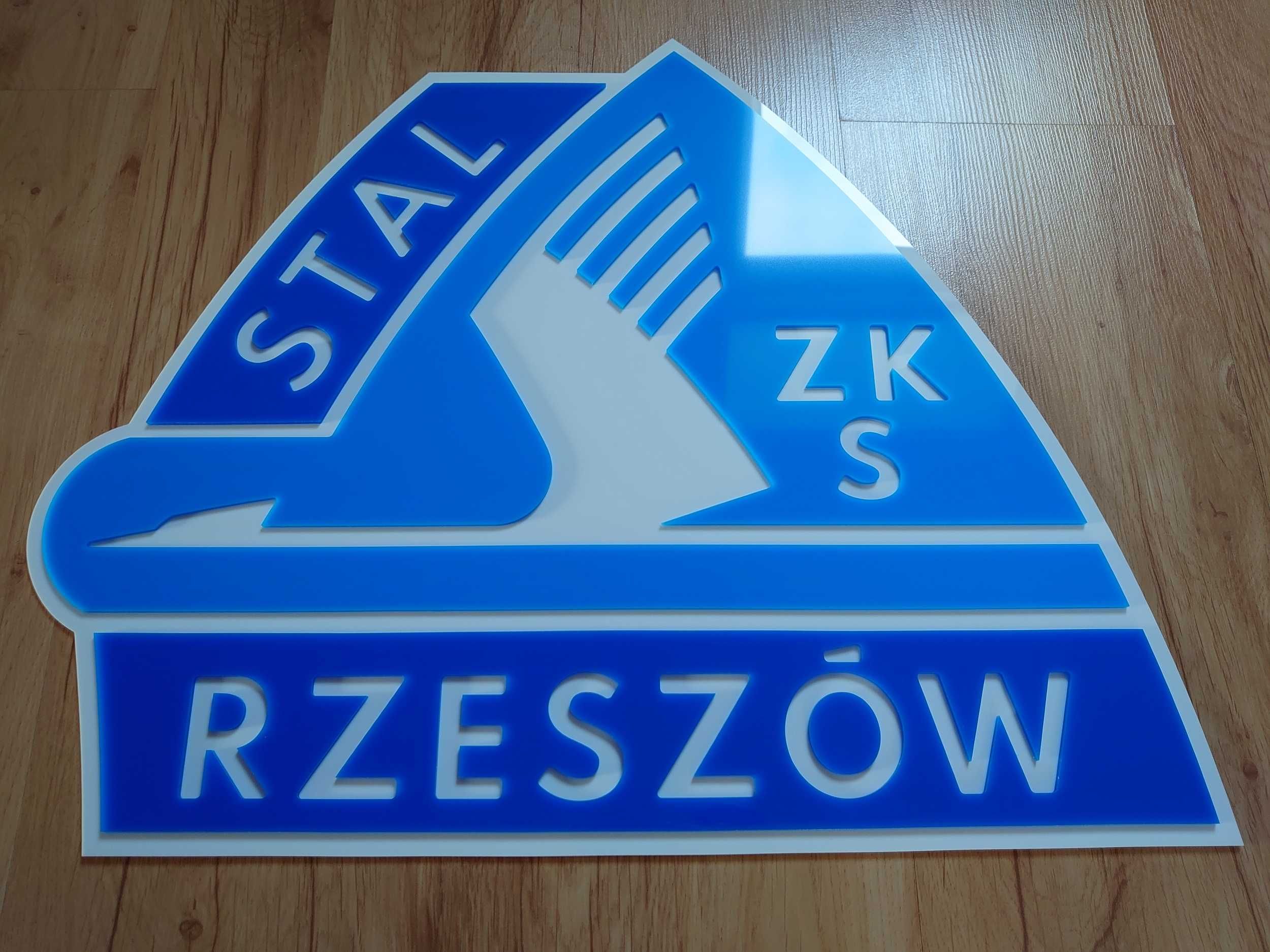 Stal Rzeszów herb szyld na ścianę prezent urodzinowy dla chłopaka męża