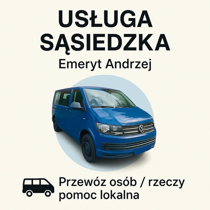 Solidny emeryt z busem – przewiozę, dowiozę, pomogę!