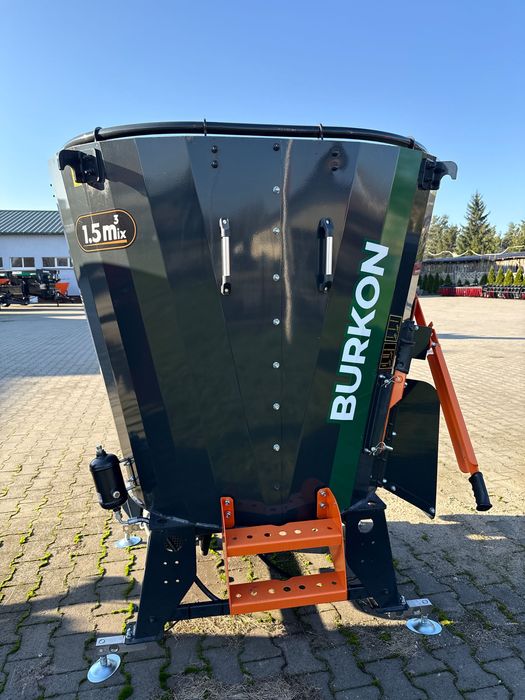 Mieszalnik paszowy Burkon wóz paszowy paszowóz stacjonarny 1,5m³ waga