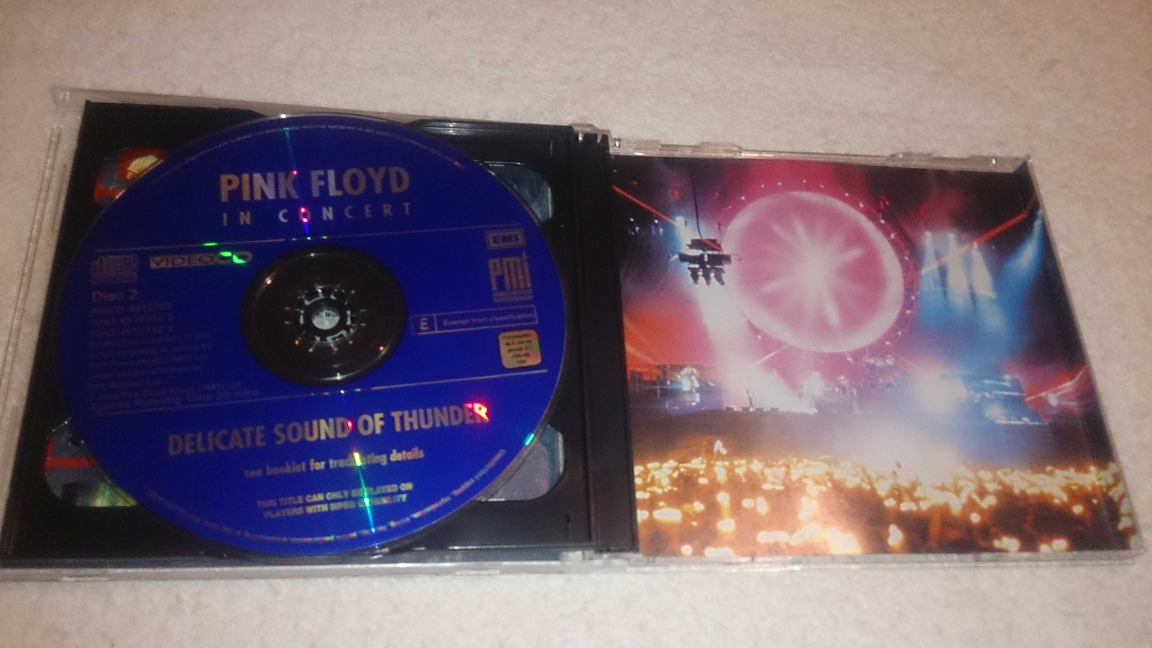 pink floyd: in concert - delicate sound of thunder (video cd duplo)
