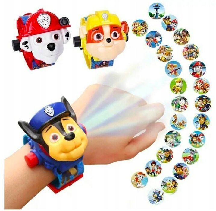 Psi Patrol Zegarek Cyfrowy Dla Dzieci Z Projektorem 3D Chase 24 Obrazy