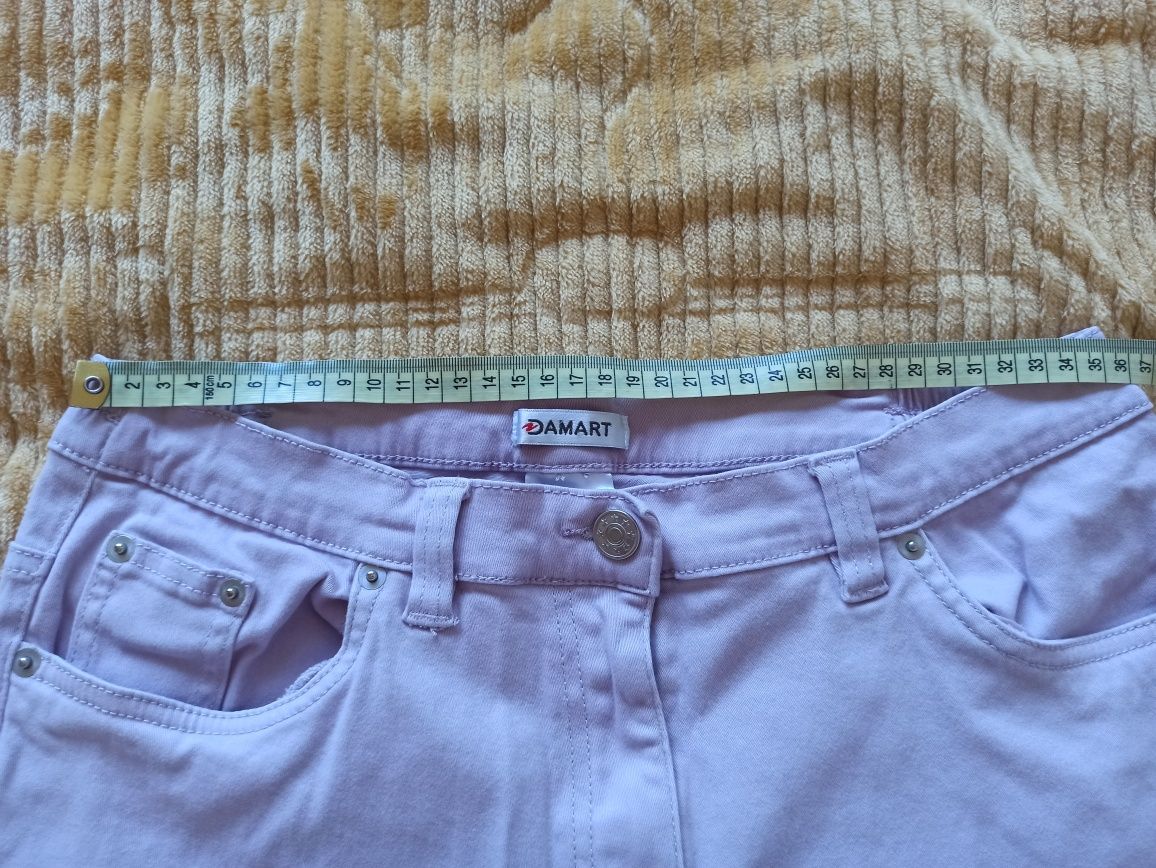 Wrzosowe spodnie typu jeansy DAMART r. 42 L