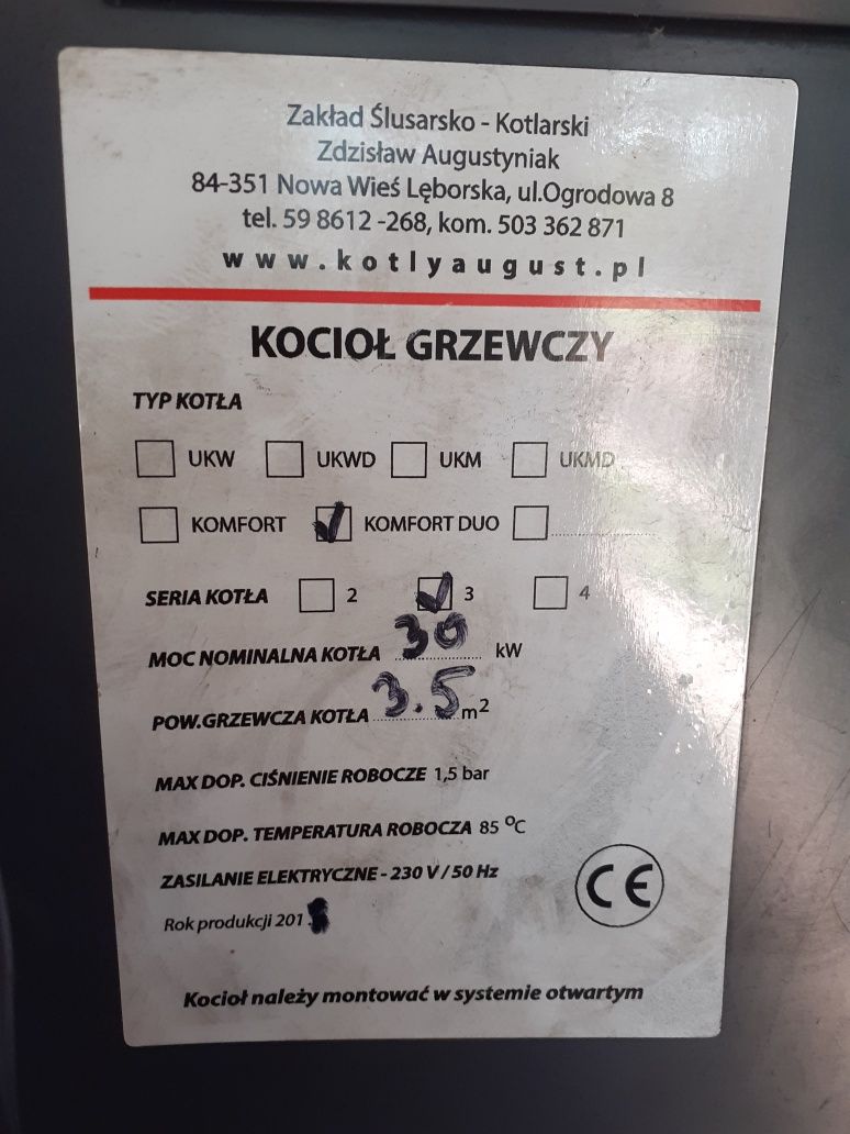 Części do pieca na ekogroszek i pellet