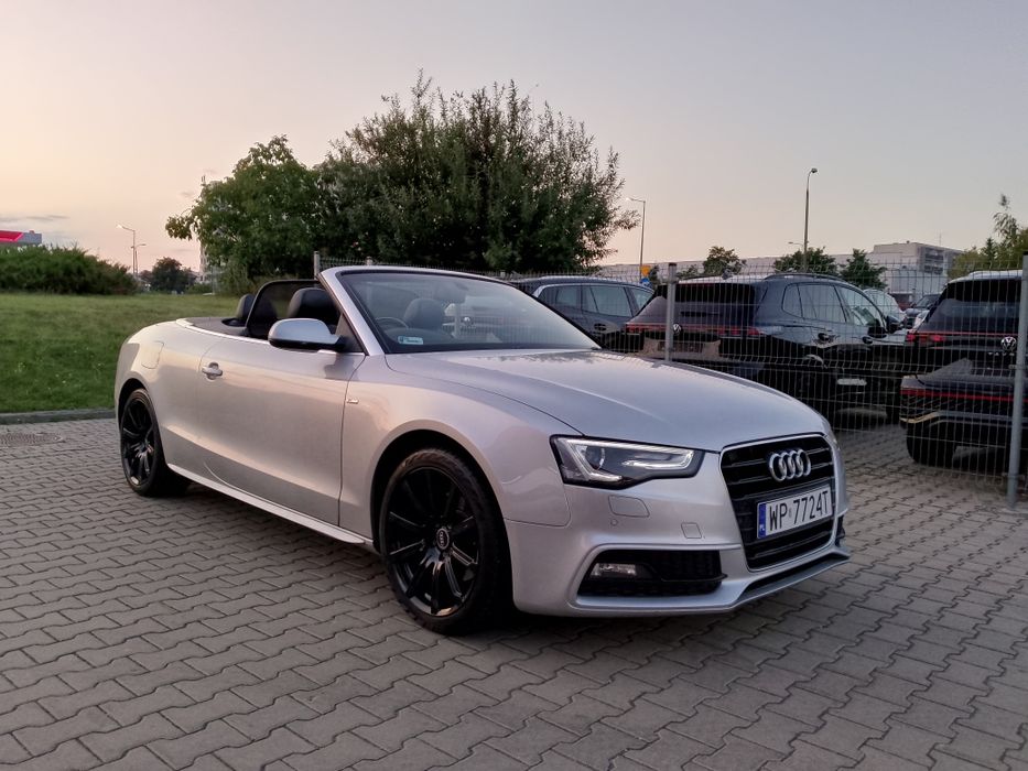 Audi  A5 Cabrio * S-Line * Super Stan * Przegląd * Ubezpieczony