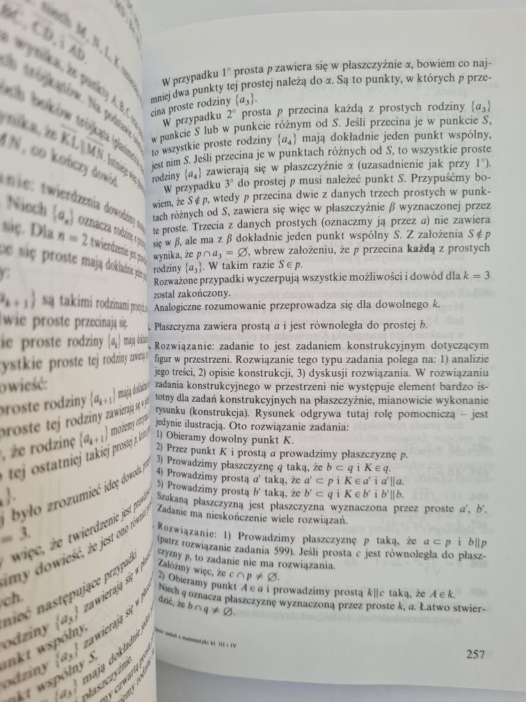 Zbiór zadań z matematyki dla klas III i IV liceum ogólnokształcącego