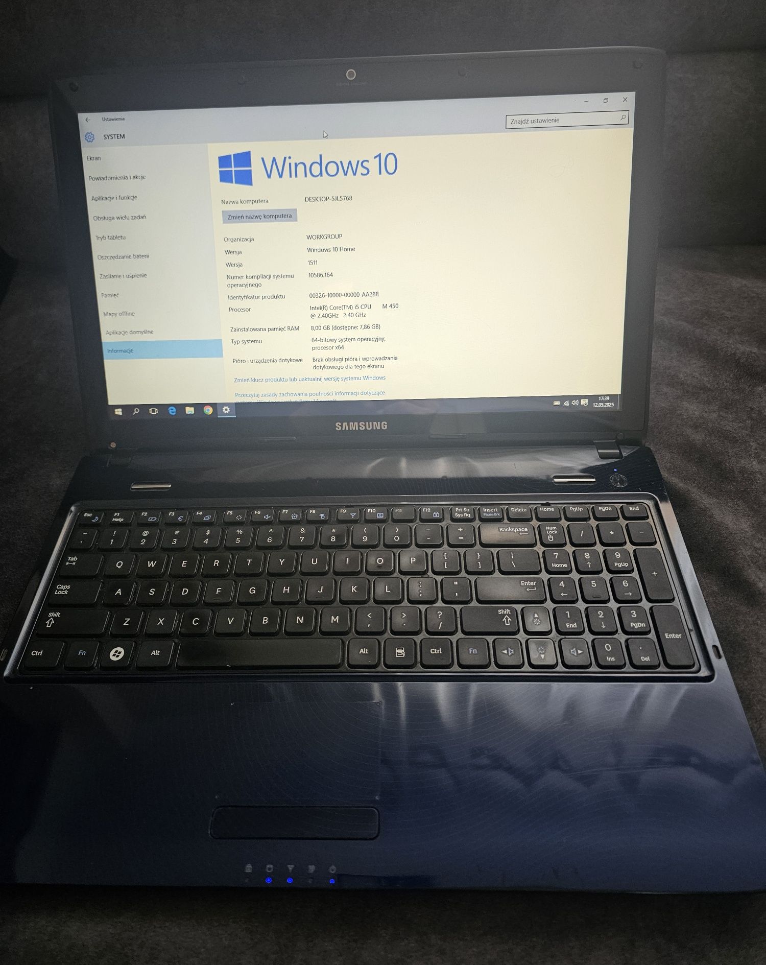 Sprzedam laptop samsung R590