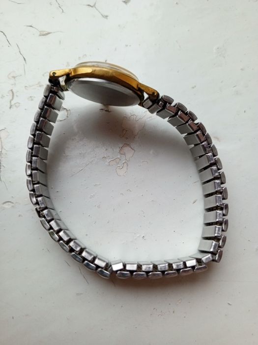 Механические наручные часы Заря 21 камня Часы женские Заря Au позолота