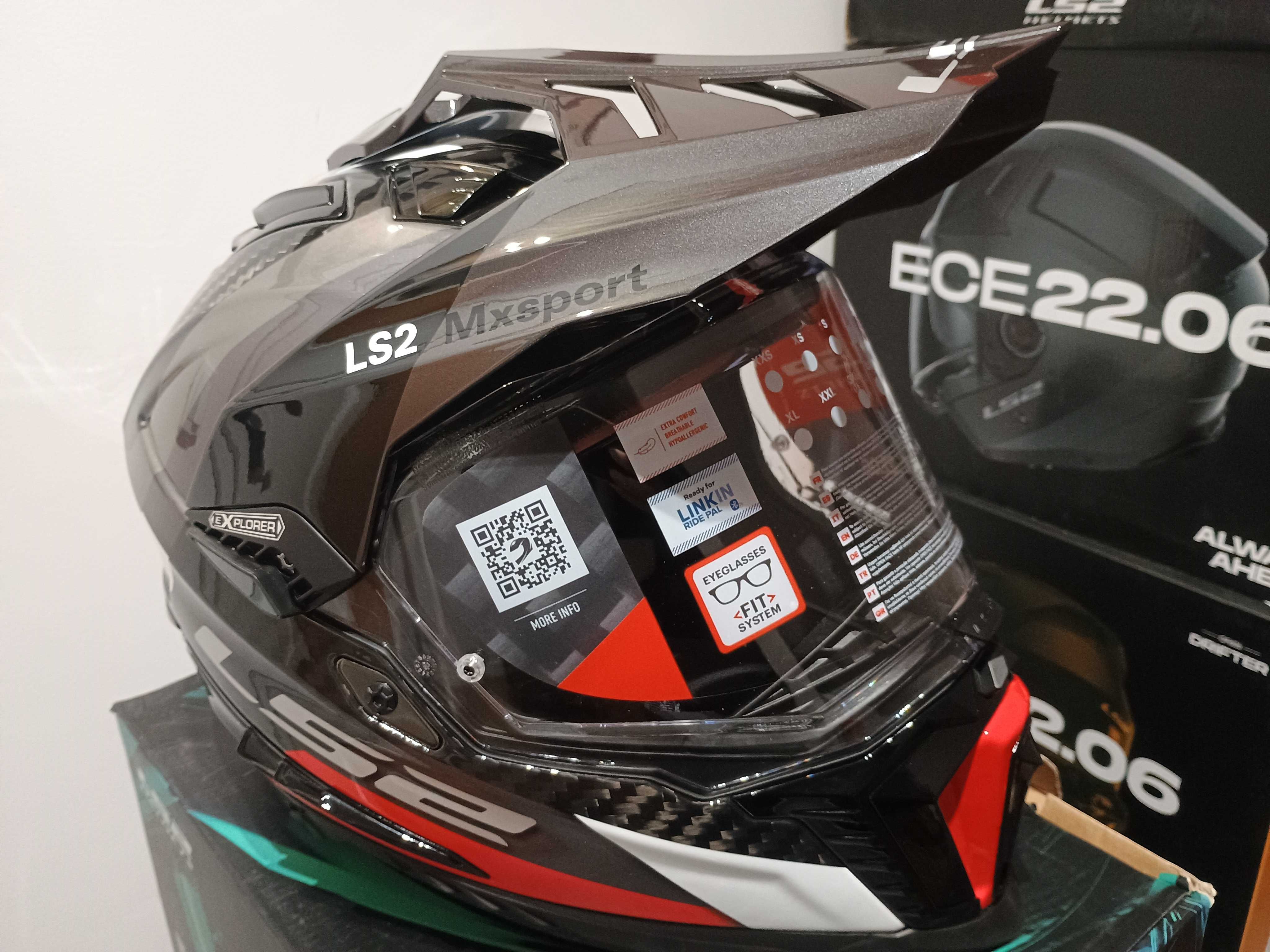 MX701 C EXPLORER FRONTIER Titan red roz. L + Pinlock w cenie ! CARBON