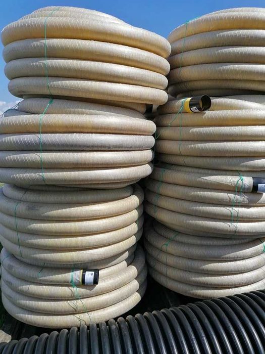 Rura drenarska 100 125 w oplocie OTULINIE perforowana DRENAŻ rury 160