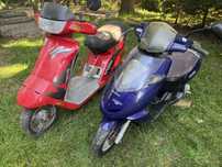 2 Skutery Aprilia Sonic 50 i Derbi Vamos 50