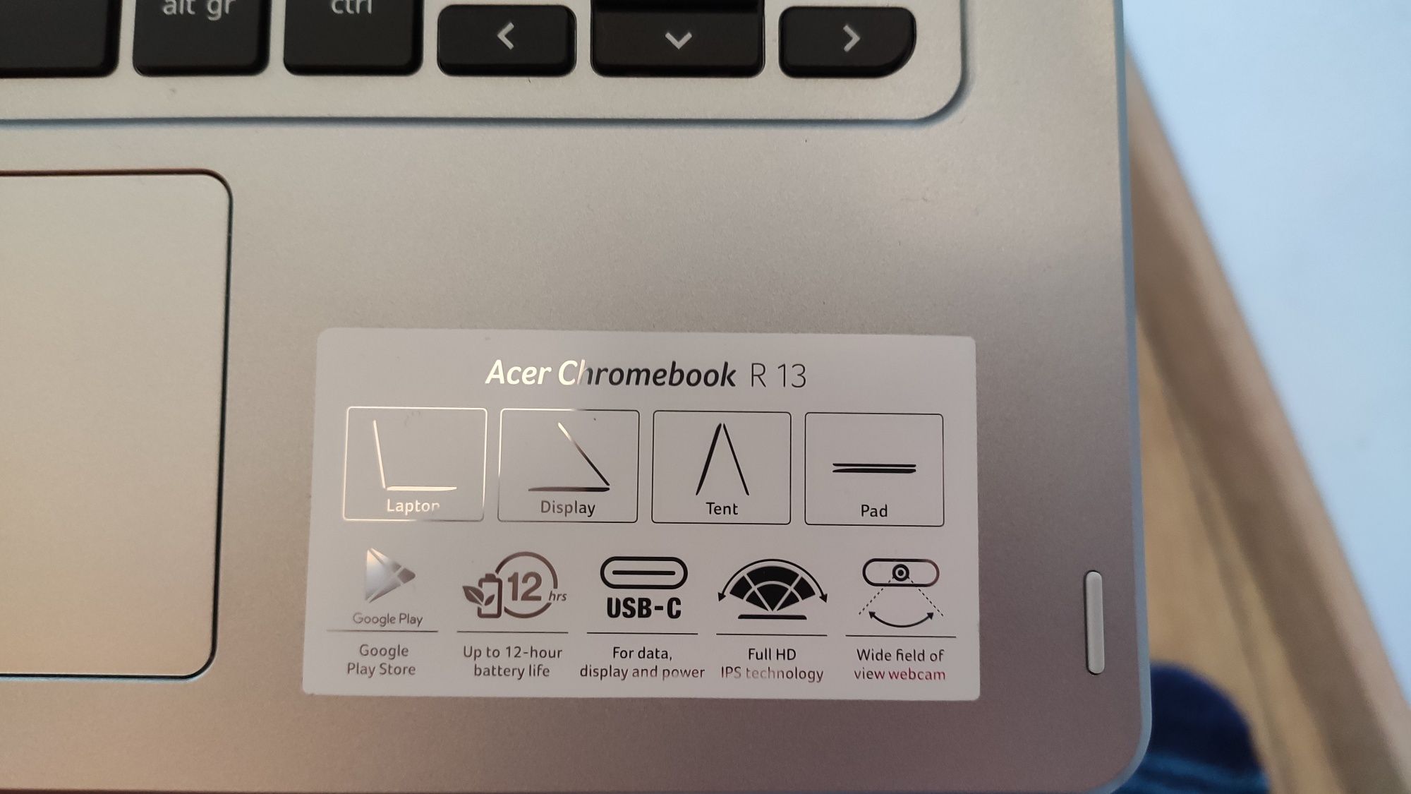 Acer Chromebook R13 4gb/64gb