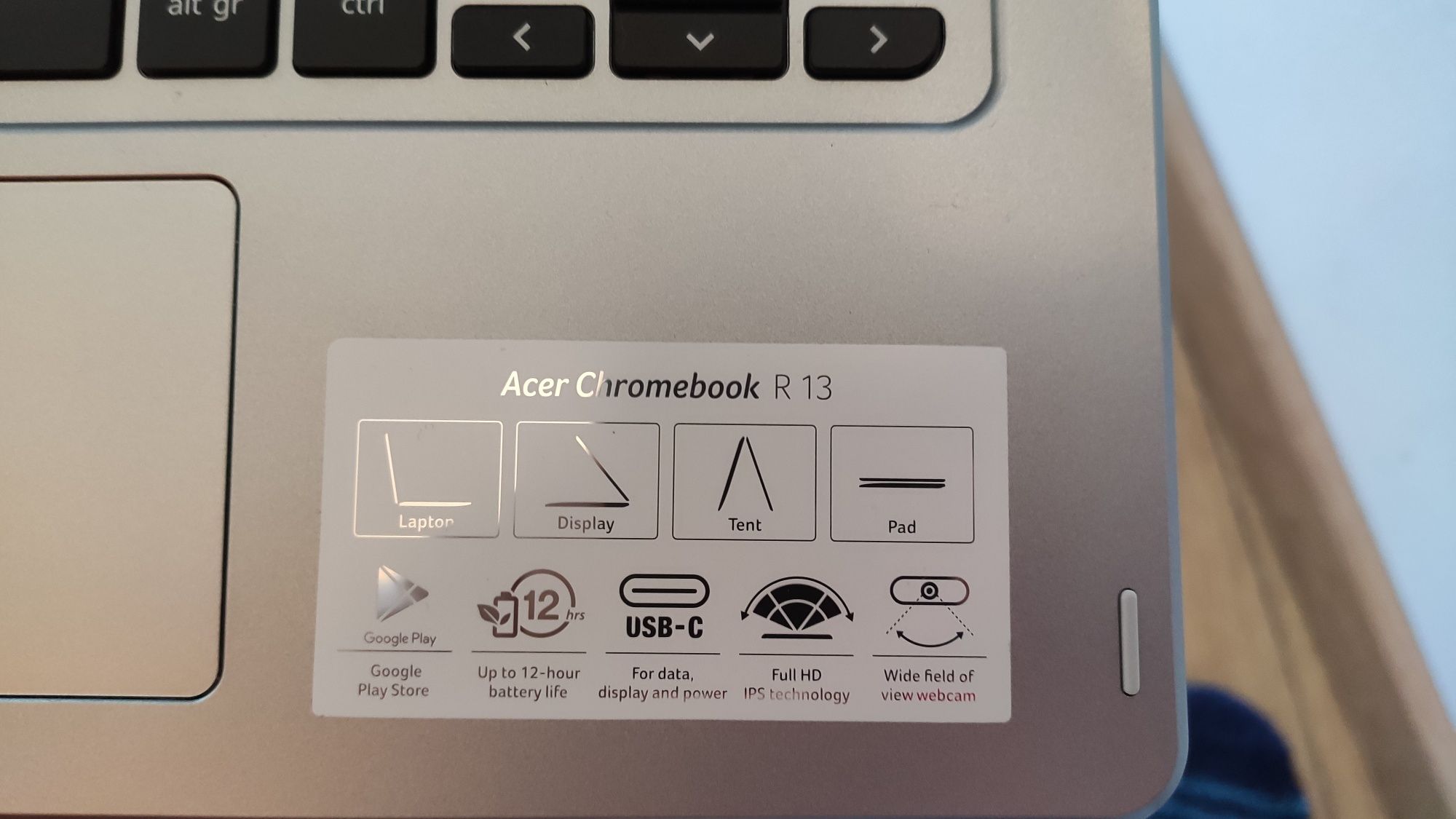 Acer Chromebook R13 4gb/64gb