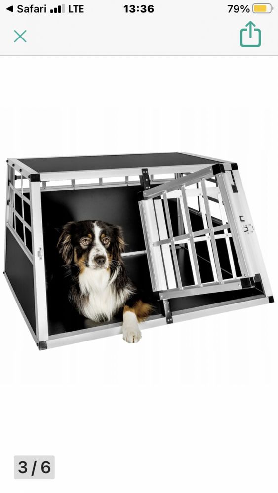 Transporter klatka kojec aluminiowy dla psa