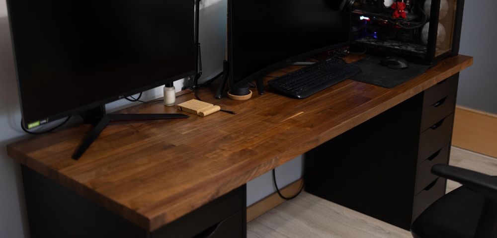 Secretária Nogueira + Cadeira escritório