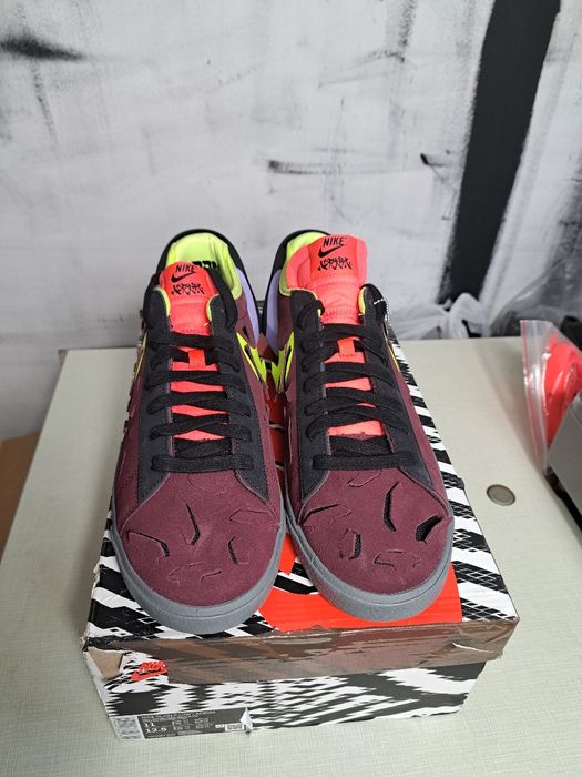 Оригинальные кроссовки Nike Blazer Low Acronym Black Olive