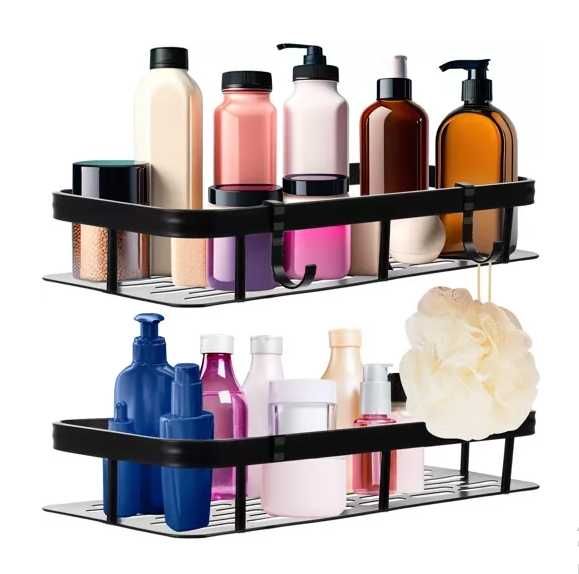 Полиця для ванної кімнати, алюмінієві полиці для ванної кімнати 2 шт