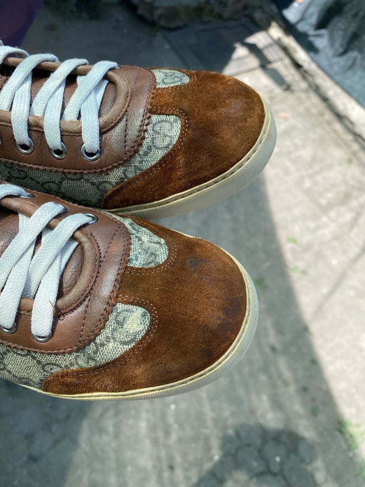 кеды кроссвоки Gucci Monogram 41 42