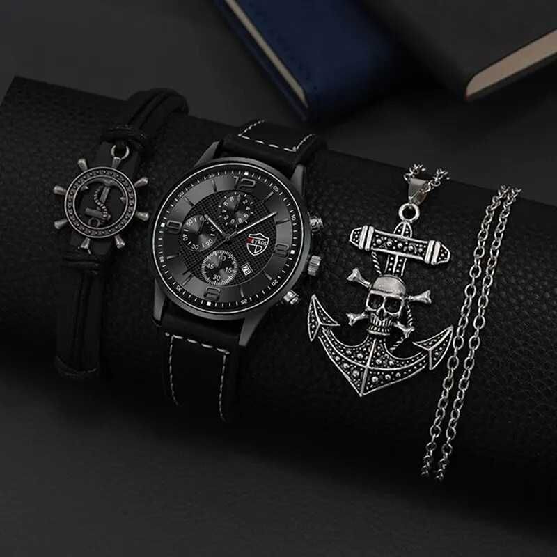 conjunto de relogios e acessorios