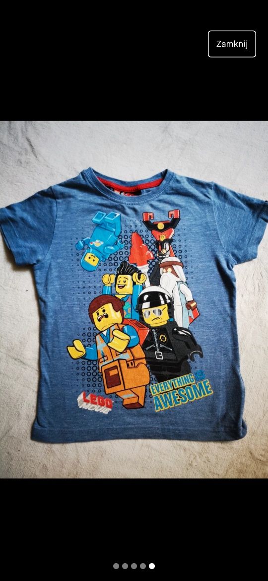 Koszula h&m, t-shirt lego r. 104
