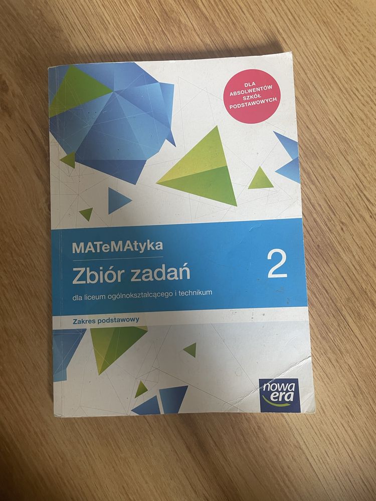 Zbiór zadan z matematyki klasa 2 liceum zakres podstawowy od nowej ery