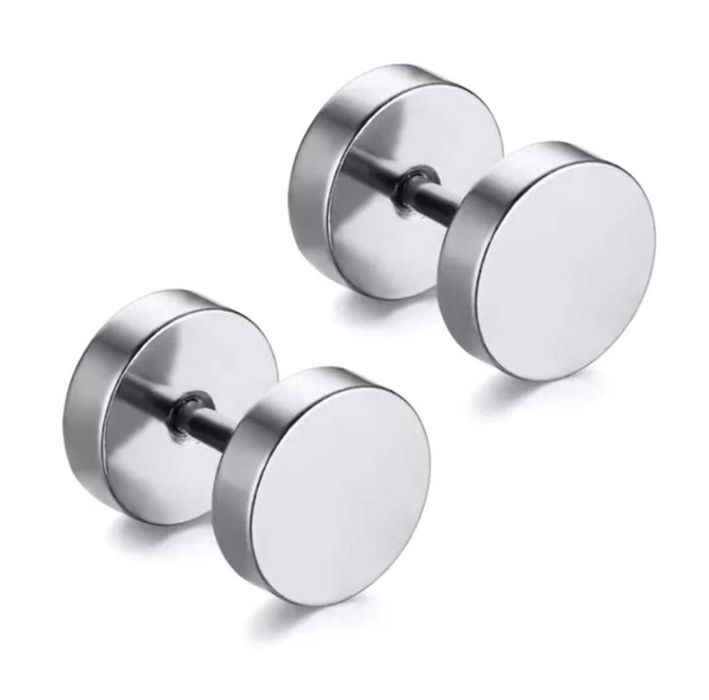Piercings brincos studs fakeplugs alargadores falsos aço inoxidável