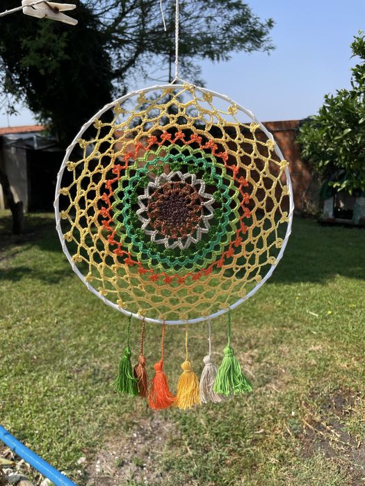 Mandalas de croche feitas á mão