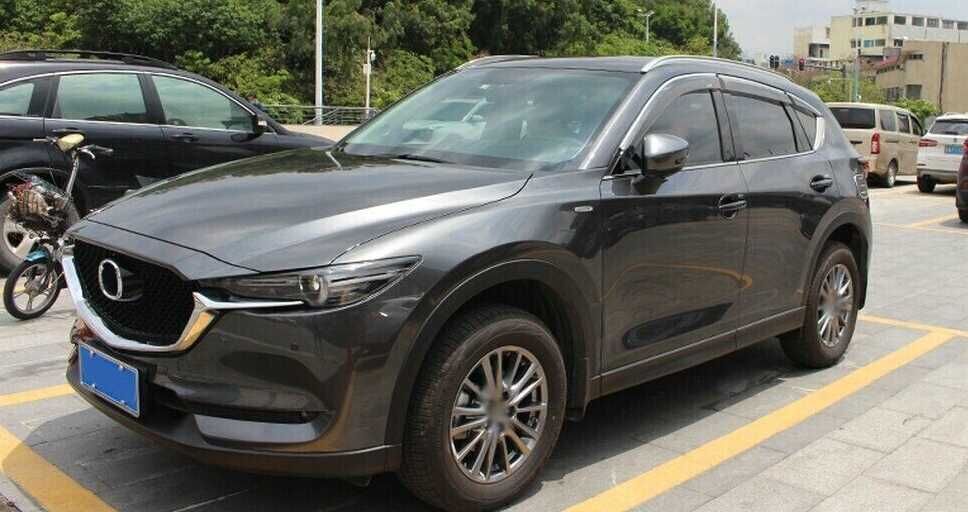Рейлінги в штатні отвори оригінал Mazda CX5 2017+ чорні або сірі
