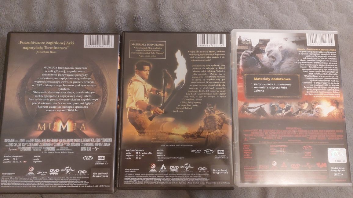 Mumia trylogia dvd pl