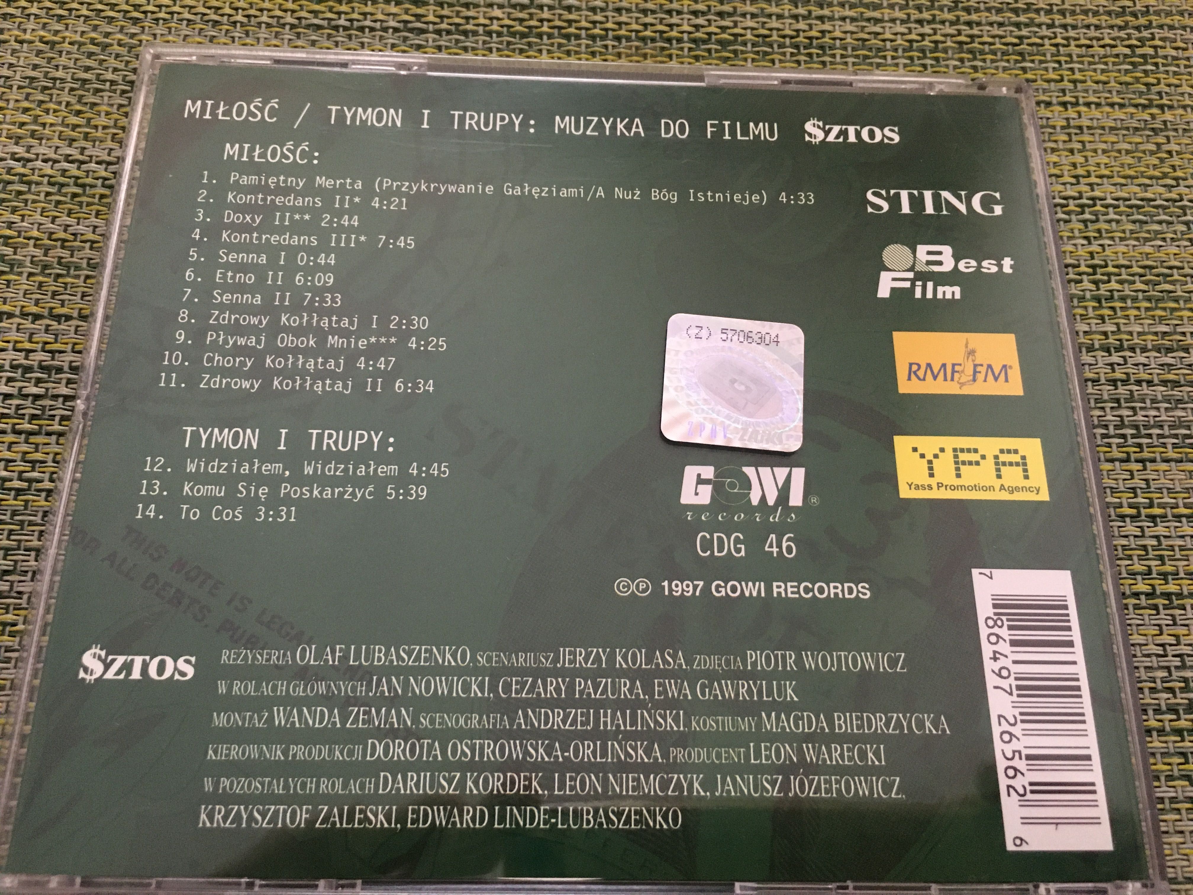 Miłość Tymon i Trupy Sztos CD