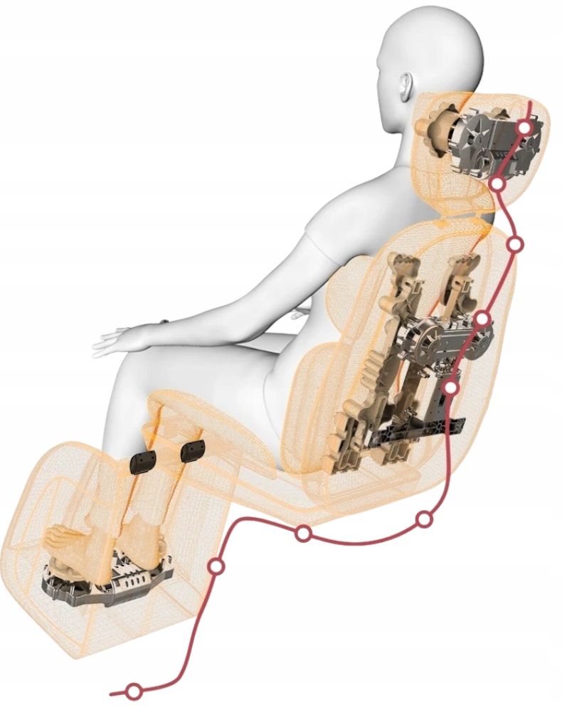 Mata masująca do masażu Shiatsu Materac masujący Masażer na fotel