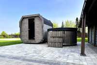 Sauna ogrodowa Cube Kwadro Kwadratowa Beczka 2m Dowolna Konfiguracja