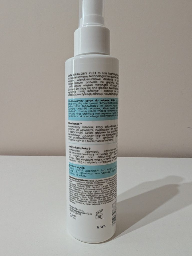 Harmony Plex multifunkcyjny spray do włosów termoochrona i wygładzenie