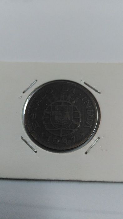 Moedas 1 Tanga 1947 Índia Portuguesa