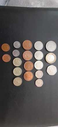 Monety Anglia,Francja, Włochy.