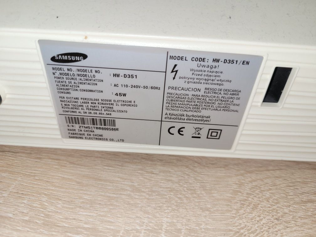 SOUNDBAR Samsung 120W  HW-D351