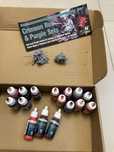 Nieużywany zestaw farb Vallejo Nocturna Red & Purple+ kulki+ 2 figurki