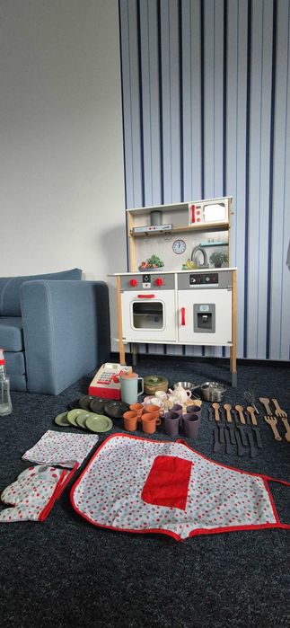 Kuchenka dla dzieci + kasa + duży zestaw