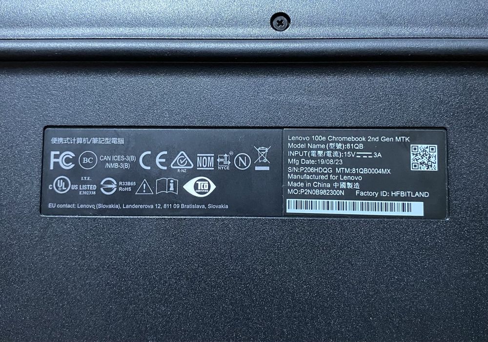 Lenovo Chromebook 2nd Gen MTK 11.6"/4/32GB SSD! D933