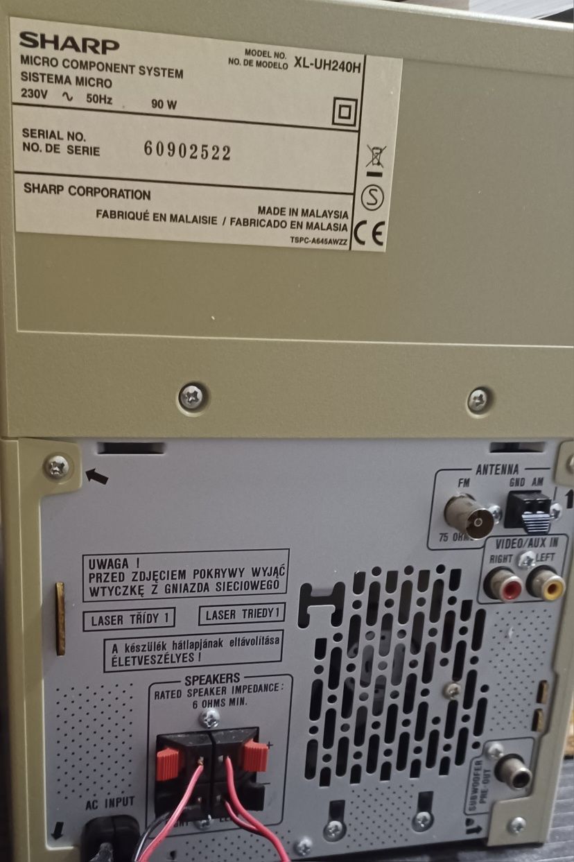Wieża SHARP 330W