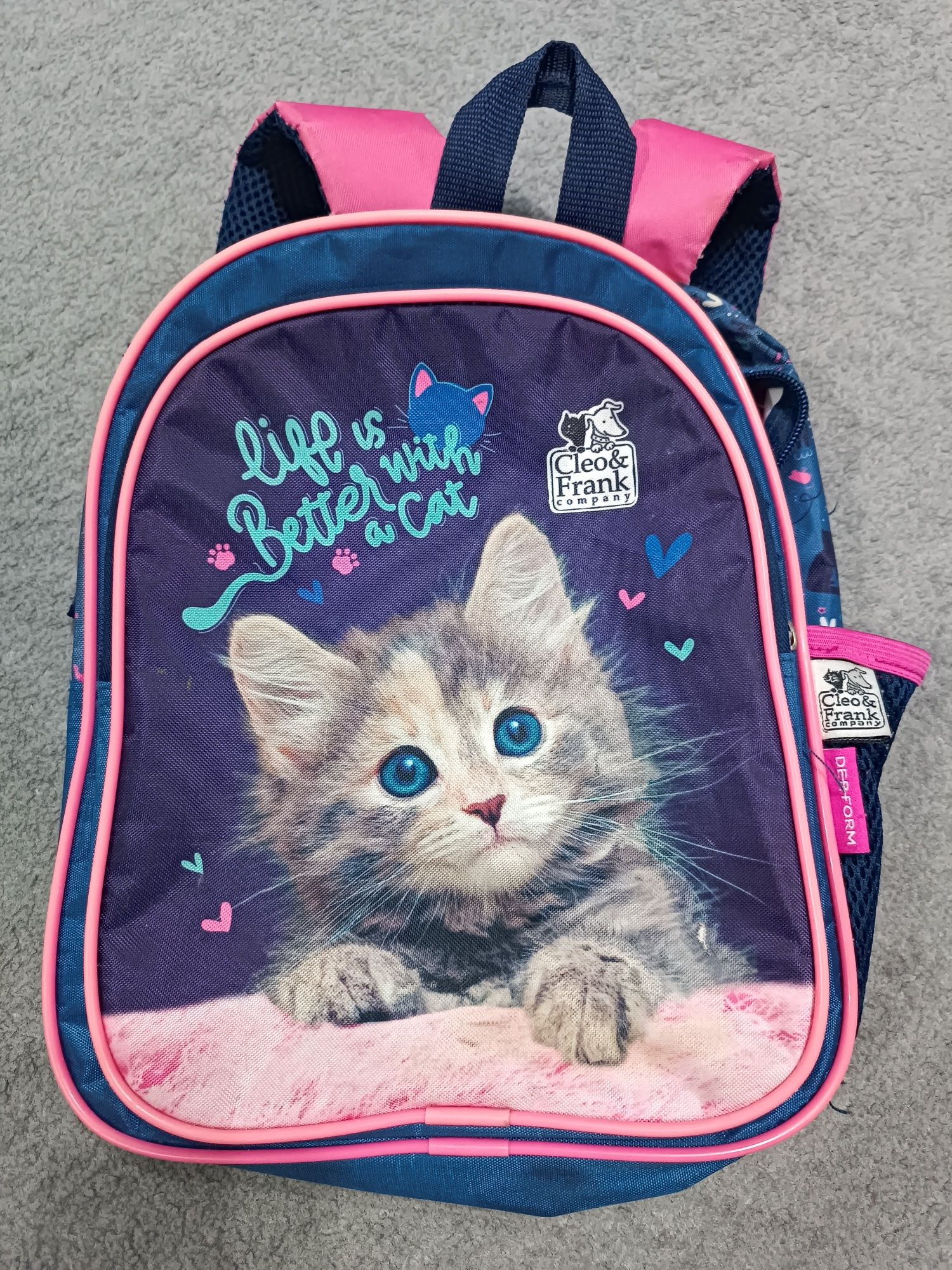 Plecak przedszkolny kotki
