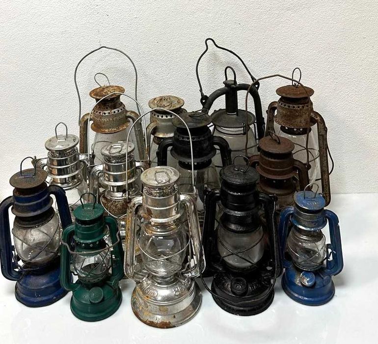 Lanternas antigas a petroleo