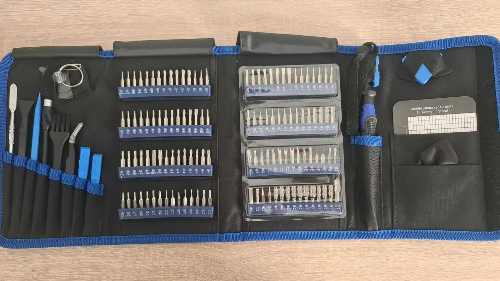 Набір інструментів для ремонту телефонів та ноутбуків з 142 предметів