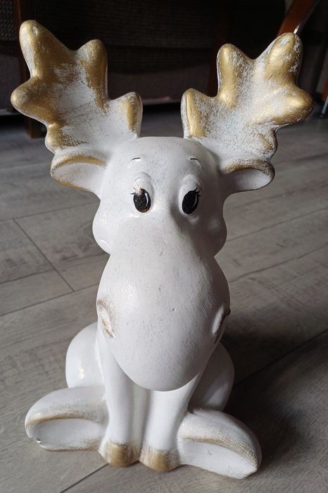 Łoś figurka ceramiczna wysokość 34 cm