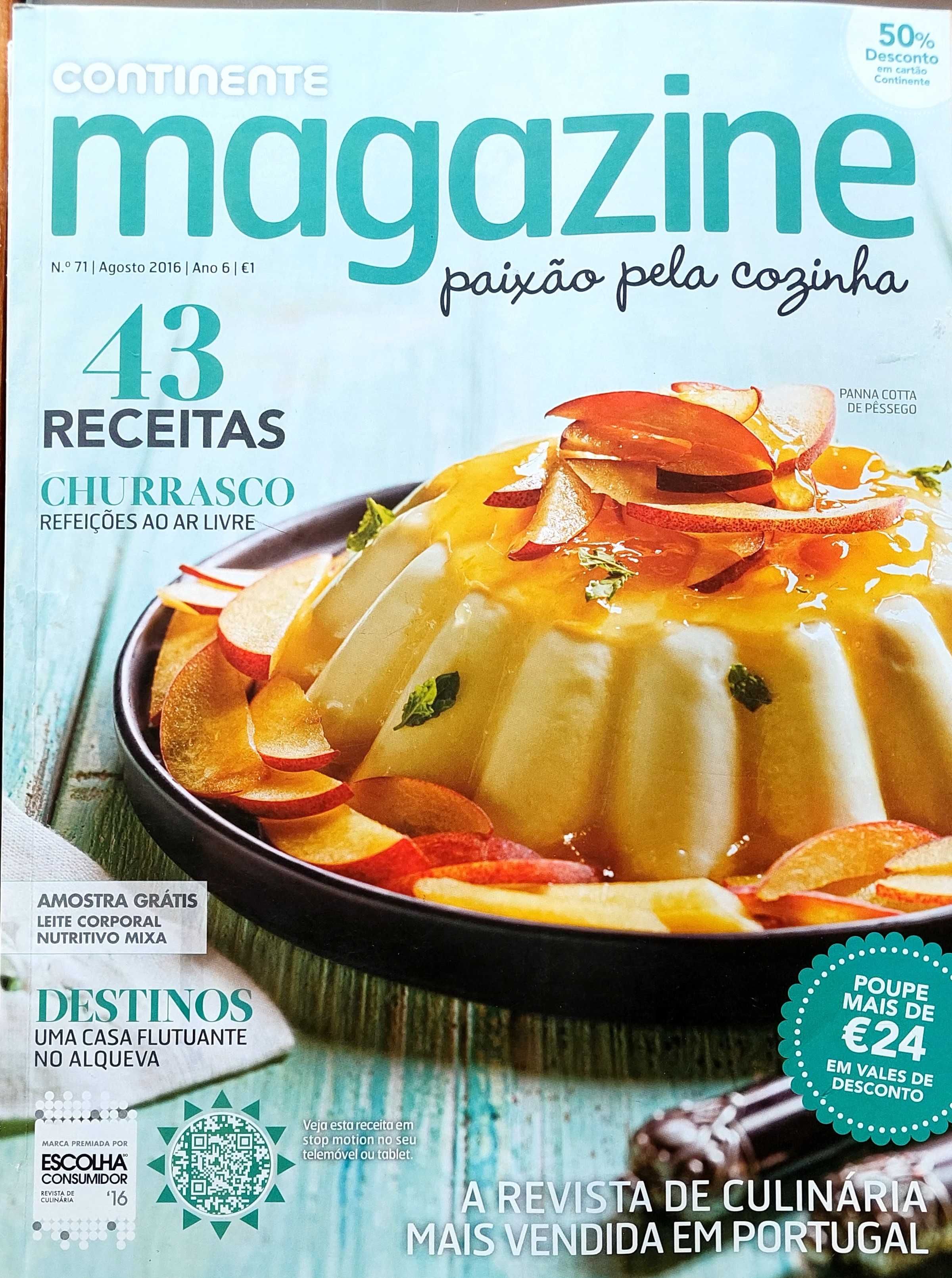 Conjunto de revistas de culinária