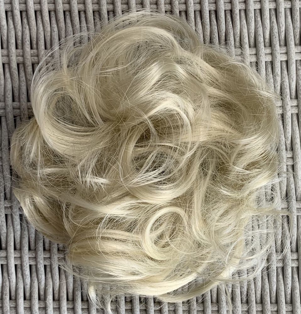 Premium Ultra włosy doczepiane, jasny naturalny blond, koczek (209 )