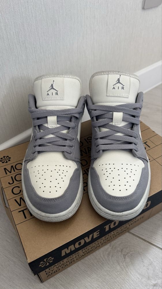 Кросівки Nike Air Jordan 1 Low Light Grey оригінал!