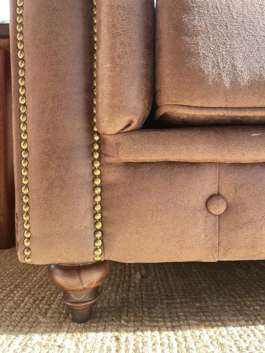 Sofás Chesterfield camurça