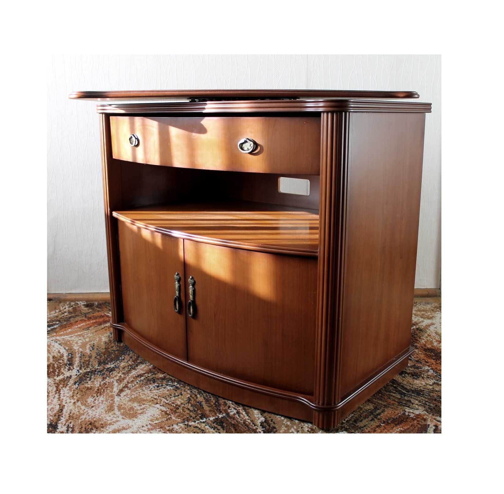 Komoda Szafka Orzechowa Blat obrotowy 85 x 48 cm Wysokość 77 cm