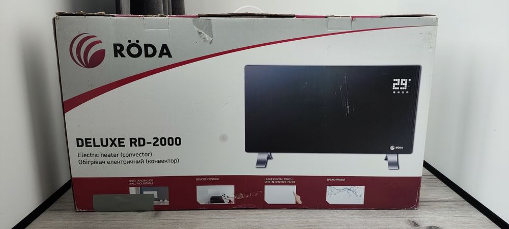 Конвектор RODA DELUXE RD-2000B (black mirror)